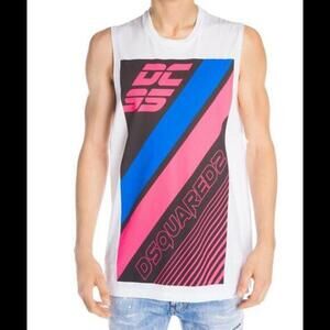 DSQUARED2 Graphic Muscle Tank Top Size Medium‎ NWT